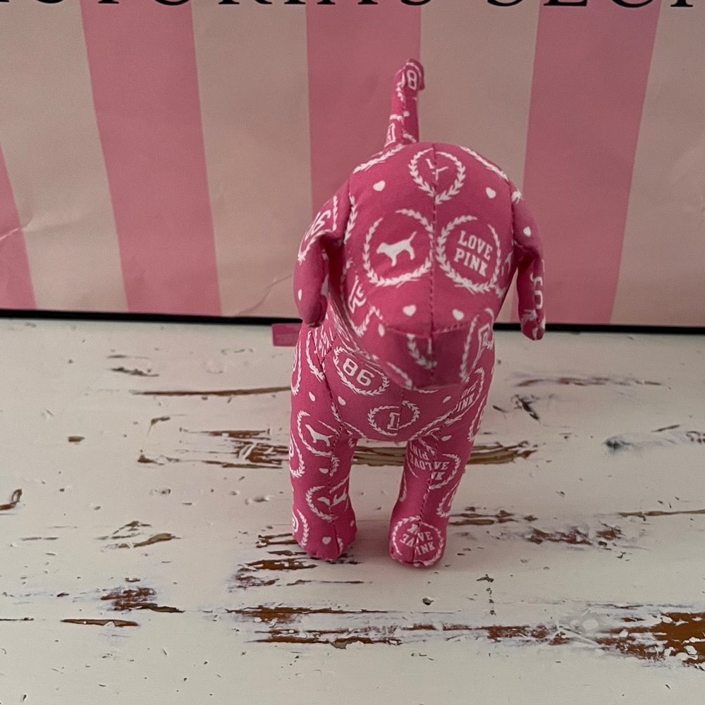 Victoria's Secret Pink Patterned Dog Figurine